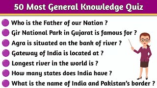 50 General Knowledge Questions amp Answer  India Gk  General Awareness  sscexam generalknowledge [upl. by Hsivat]