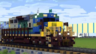 Minecraft CSX 8888 Runaway Train Animation [upl. by Ayote480]