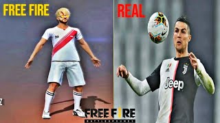 Free Fire Ronaldo Emote In Real Life  Free Fire New Character Chrono Emotes [upl. by Norword]