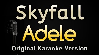 Skyfall  Adele Karaoke Songs With Lyrics  Original Key [upl. by Refinnaej]