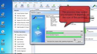 Extend System Partition Windows 2003 with AOMEI Partition Assistant [upl. by Ettellocin]