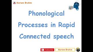 Vowel and Consonant Elision Phonological Processes in Rapid Connected Speech [upl. by Okia]