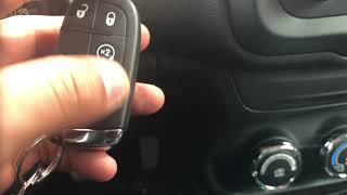 PANIC ALARM ONOFF BUTTON Instructions  JEEP RENEGADE  HOW TO [upl. by Vassaux]