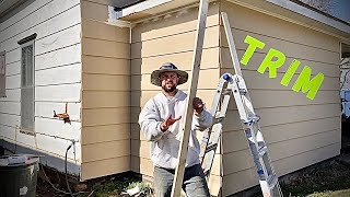 How to install exterior outside corner trim [upl. by Aicylla]