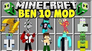 Minecraft BEN 10 MOD  DIAMONDHEAD HEATBLAST ALIEN X WILDMUTT amp MORE [upl. by Ushijima743]