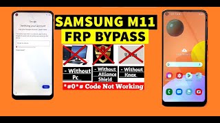 SAMSUNG M11 FRP UNLOCK BYPASS  WITHOUT PC  latest Security  ANDROID 12  ANDROID 13 [upl. by Ahsatal]