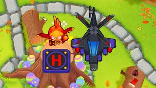 BTD6  First 2 Tower CHIMPS on Tree Stump [upl. by Nnylrats]