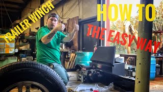 🔴 THE EASY WAY to Mount a Winch on your Trailer [upl. by Panthia]