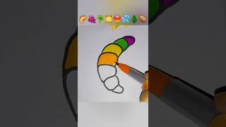 Satisfying creative art 🥐🍇☘️🐱😡💦🌲🥔shorts ytshorts yutubeshorts craftasticnida emojichallenge [upl. by Sarine]