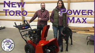 Amazing new snowblower Best snow blower Toro Power Max 828 review No shear pins [upl. by Eceirtal]