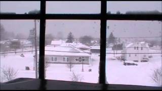 Lake Effect Snow Time Lapse  Feb 26 2014 [upl. by Oremo]