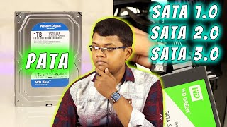 SATA Vs PATA Vs SATA 1 Vs SATA 2 Vs SATA 3 How to Know What are You Using [upl. by Perdita302]