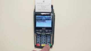 How to do an end of day report with Payment Terminal iWL250 BT amp GPRS [upl. by Ernestus271]