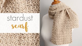 How To Crochet The Stardust Scarf [upl. by Lenad183]