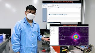 100W CO2 RF Laser ZAMIA F10 RF Lasers Stability  Beam Quality Testing [upl. by Chapland]