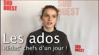 Les ados quotrédac chefs dun jourquot à Sud Ouest [upl. by Harbard119]