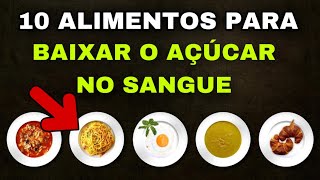 10 MELHORES ALIMENTOS PARA DIABÉTICOS  CONTROLE do DIABETES e AÇÚCAR NO SANGUE GLICEMIA [upl. by Yve]