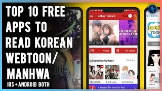 Top 10 Best WebtoonManhwa Reader Apps  Free Korean Webtoon Reading App Both IOS  Android [upl. by Nylauqcaj]