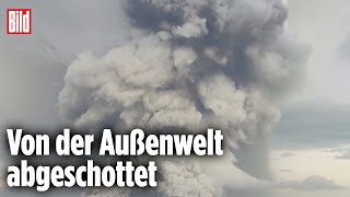 Nach Vulkanausbruch Erste Hilfsflüge in Tonga eingetroffen [upl. by Fidelio]