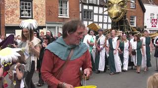 Tewkesbury Medieval Festival Parade July 2019 [upl. by Kentiga266]