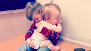 Adorable Baby Siblings Protect Each Other [upl. by Stillman]