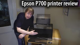 Detailed Epson P700 printer review 10 pigment inks A3 13quot width roll and sheet paper [upl. by Lyndy213]