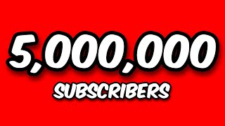 5000000 SUBSCRIBERS COUNTDOWN LIVE 🔴 [upl. by Leckie]