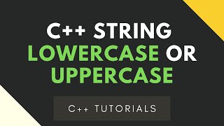 C Tutorials  Lowercase or Uppercase Strings [upl. by Adyahs]