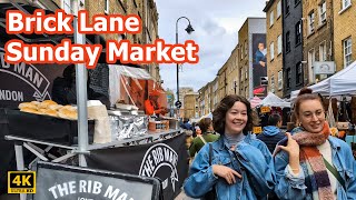 BRICK LANE MARKET London 4K [upl. by Shannah]