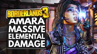 Borderlands 3 Best Builds  Amara Massive Elemental Damage Mayhem 3 Build [upl. by Veronike]