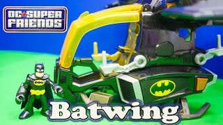 DC Heroes Batman Batwing Imaginext Video Toy Review [upl. by Othelia]