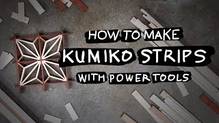 How To  Make Kumiko Strips with Power Tools – DIY Woodworking Tutorial [upl. by Eatnoid612]