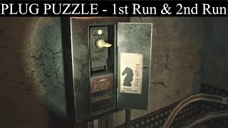 Resident Evil 2 Remake Plug Puzzle Solutions First Run and Second Run [upl. by Arakahs396]