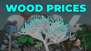 Wood Prices 2024  Lumber Tycoon 2 [upl. by Nuahc597]