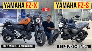 Yamaha FZX Vs Yamaha FZS 30  Detailed Walkaround Comparison [upl. by Irrahs]