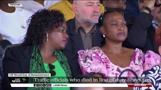 UN World Day of Remembrance  Traffic officials who died in line of duty honoured [upl. by Weinman]