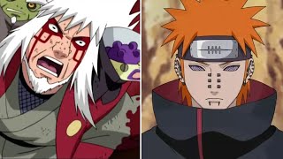 Jiraiya VS PainNaruto Shippuden Doblaje de España Oficial [upl. by Mareld102]