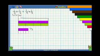 Cuisenaire Rods Multiplying Fractions Example [upl. by Euqinehs269]