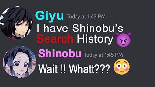 GIYU finds SHINOBUs Search History  Demon Slayer [upl. by Oalsecnew]