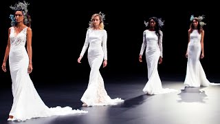 Pronovias Eco  Bridal Spring 2021  Barcelona Bridal Fashion Week [upl. by Elahcar]