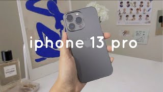 iphone 13 pro graphite  accessories unboxing [upl. by Leiahtan532]