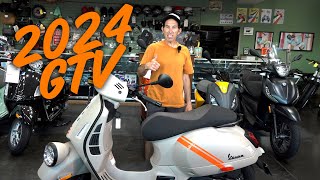 Robots First Look at the New 2024 Vespa GTV HPE2 [upl. by Ecneret]