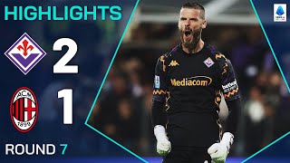 FIORENTINAMILAN 21  HIGHLIGHTS  De Gea saves TWO penalties in crazy Viola win  Serie A 202425 [upl. by Sitarski183]