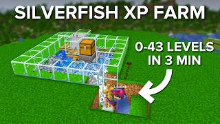 Minecraft XP Farm With Silverfish  43 Levels in 3 Minutes  121 [upl. by Jenilee]