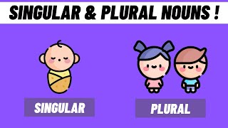 Singular and Plural Nouns For Kids  English Grade 1 amp 2 [upl. by Aytak]