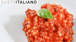 Fregola al pomodoro  RICETTA ORIGINALE  Perfect tomato fregola [upl. by Hillari323]