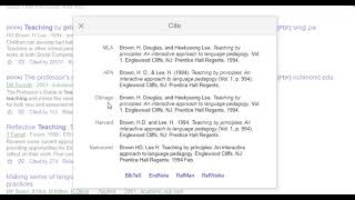 Reference a paper book or website easily using Google Scholar APA MLA Chicago Harvard [upl. by Aihsot]