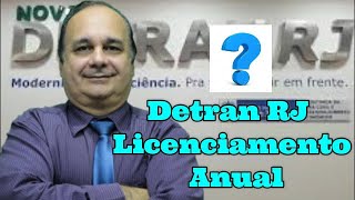 Detran RJ Licenciamento Anual [upl. by Lunette]