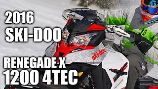 TEST RIDE 2016 SkiDoo Renegade X 1200 4TEC [upl. by Anohs486]