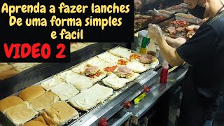 COMO FAZER LANCHES AULA 2 PARA INICIANTES X EXECUTIVO [upl. by Everest]